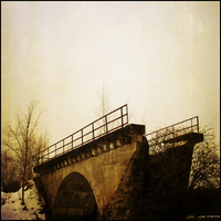 Alte Eisenbahnbrücke in Erlach