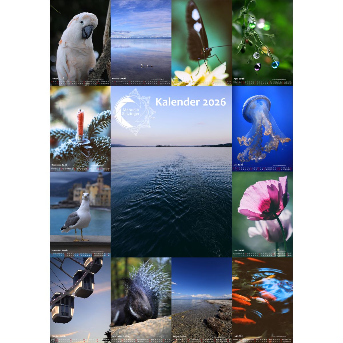 Wandkalender 2026 Hochformat