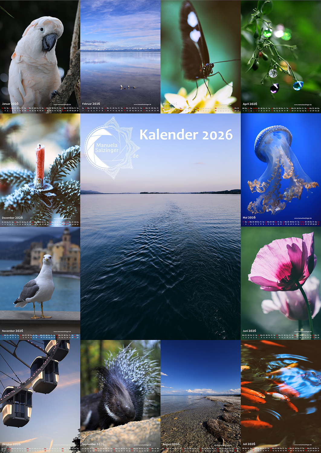 Wandkalender 2026 Hochformat – Bild 2