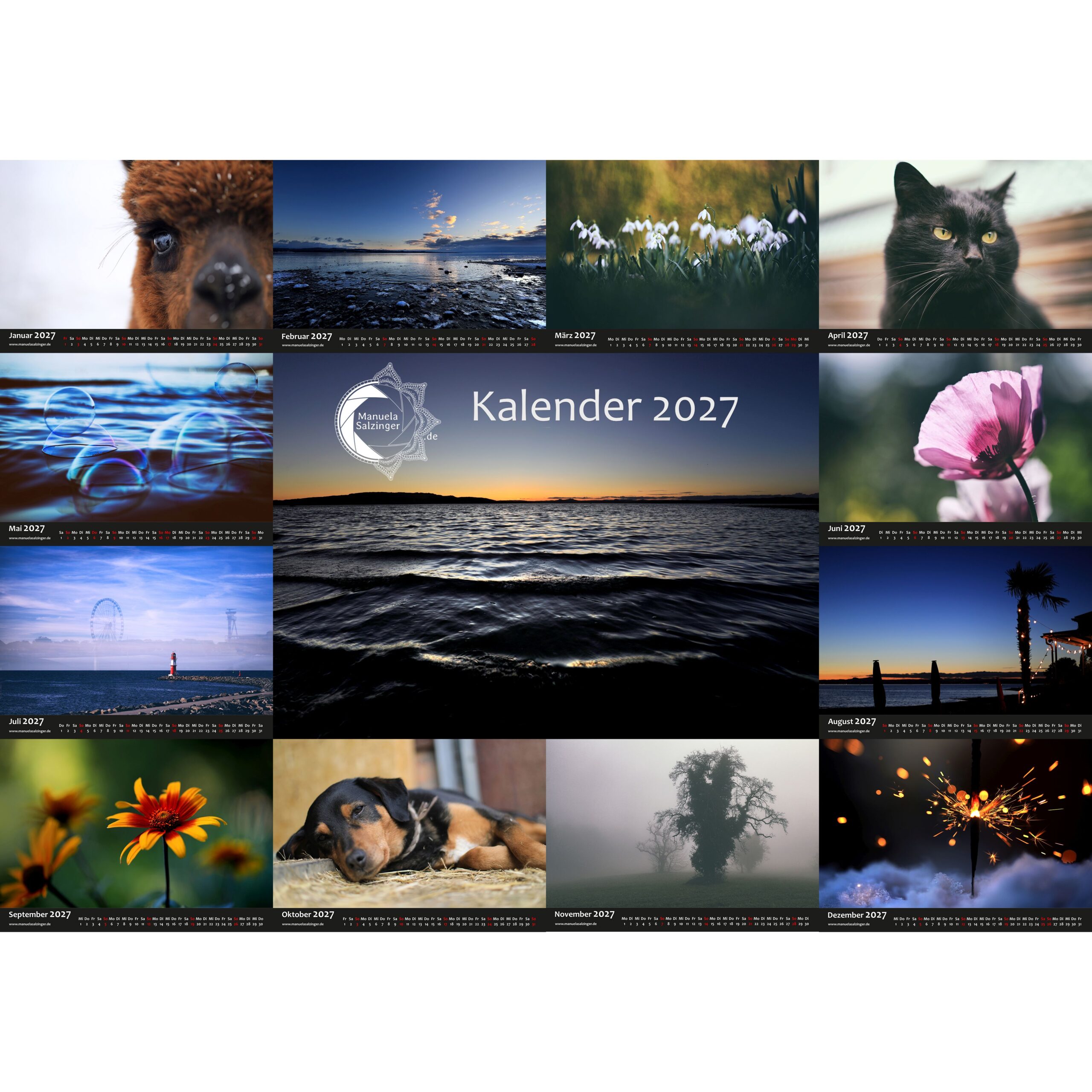 Wandkalender 2027 Querformat